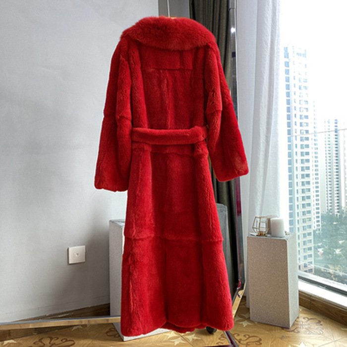 New imitation fur coat women's mid-length European station coat fashionable temperament loose large size coat