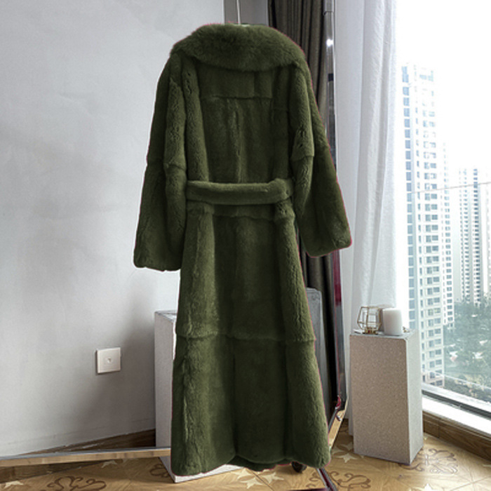 New imitation fur coat women's mid-length European station coat fashionable temperament loose large size coat