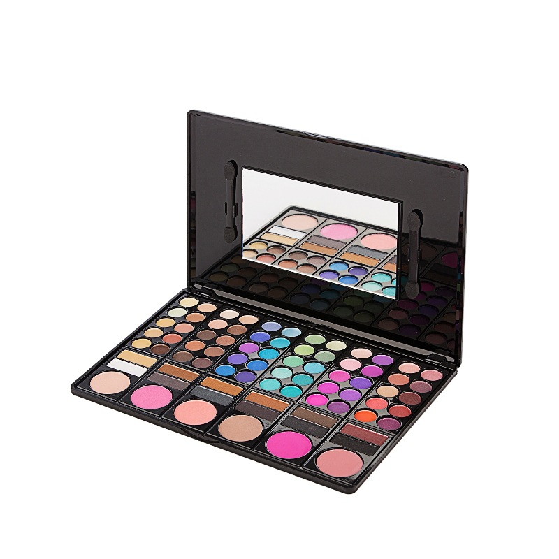 78 color eye shadow earth color pearlescent matte eye shadow plate lip gloss blush single layer makeup box full set eye shadow