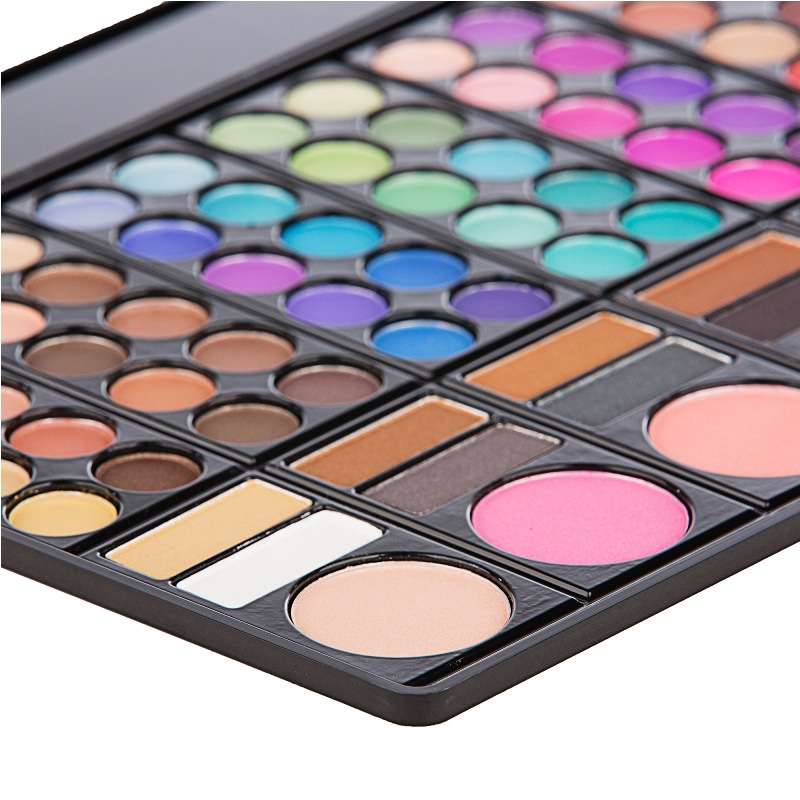 78 color eye shadow earth color pearlescent matte eye shadow plate lip gloss blush single layer makeup box full set eye shadow