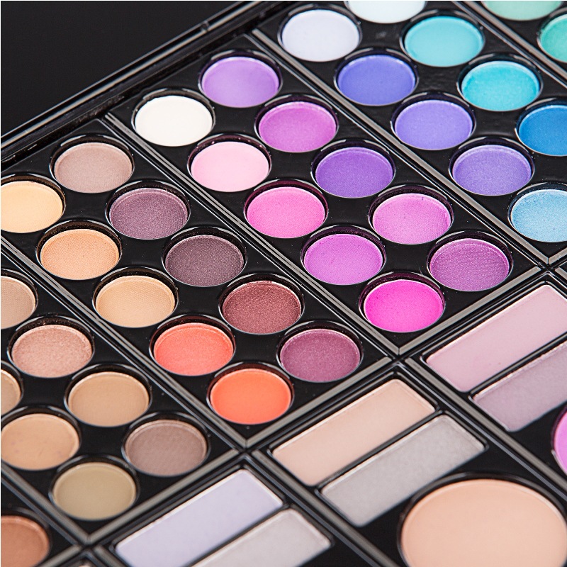 78 color eye shadow earth color pearlescent matte eye shadow plate lip gloss blush single layer makeup box full set eye shadow