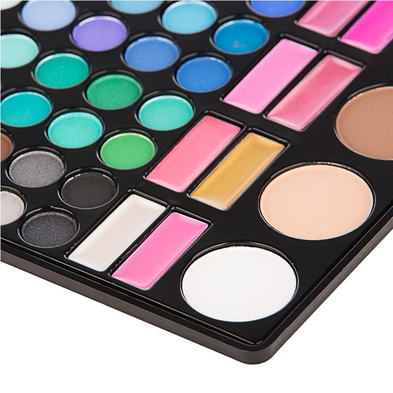 78 color eye shadow earth color pearlescent matte eye shadow plate lip gloss blush single layer makeup box full set eye shadow
