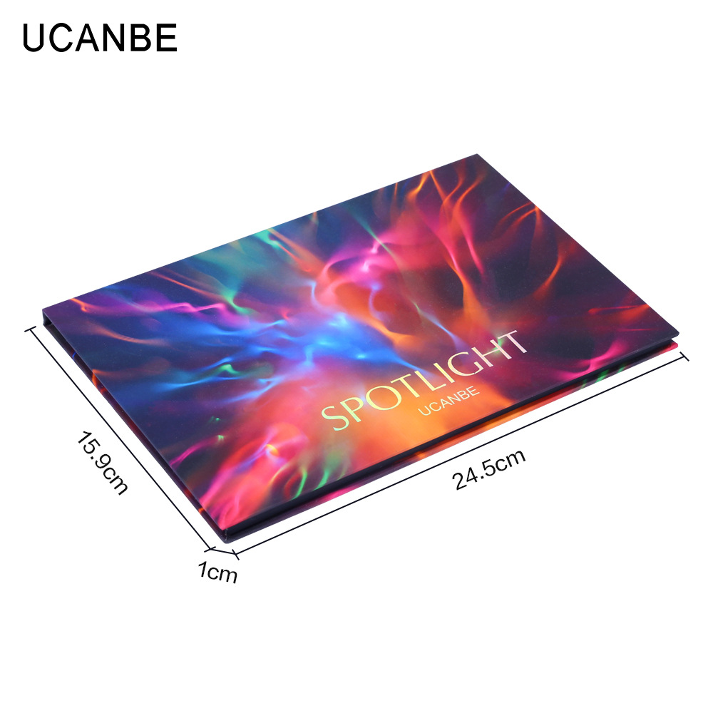 ucanbe 40 Color Spotlight Eye Shadow Tray Light matte Color Eye Shadow Tray European and American eye shadow cross border makeup