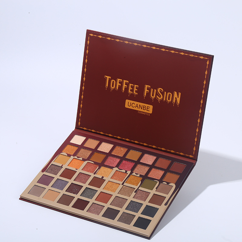 UCANBE toffee 48 Color eyeshadow Tray Milk tea brown chocolate Earth color cross-border European and American products