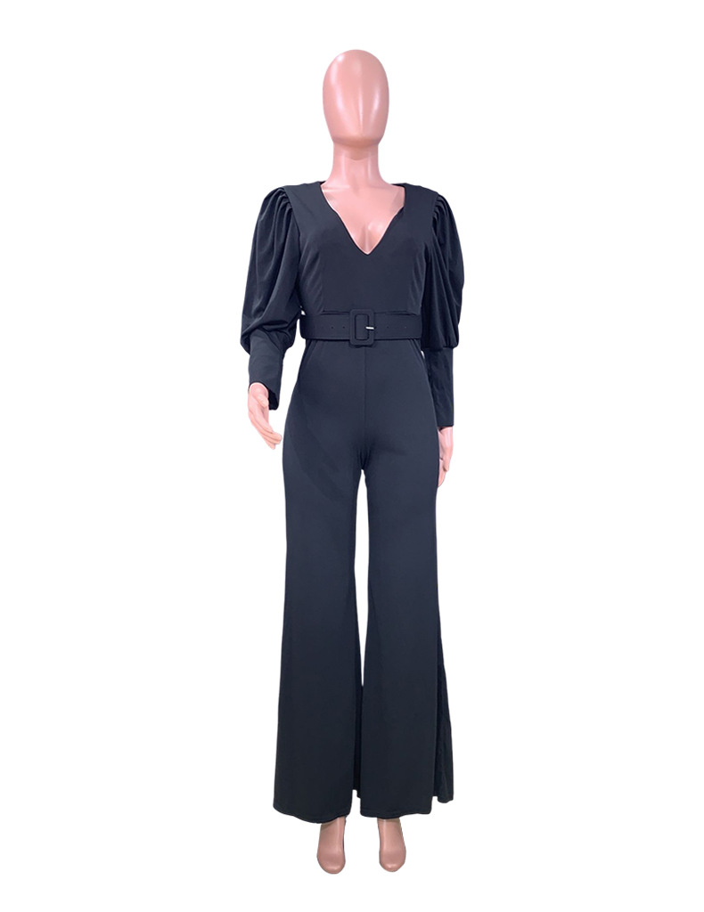 FC811 Spot 2022 Amazon Spring Wear European and American women V-neck long sleeve high waist fashion romper