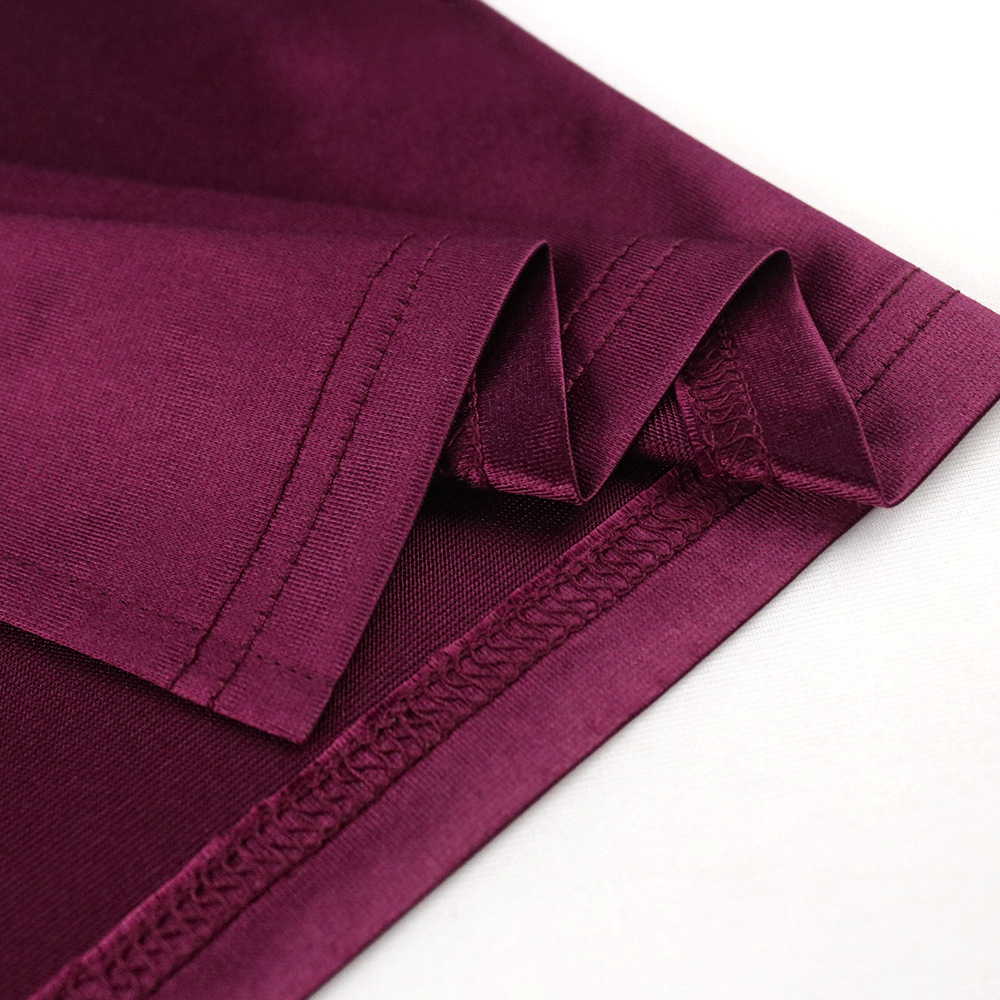 High Collar New Long Dress Solid Dress High Waist Temperament Commuter Red Curved Dress Long Dresses