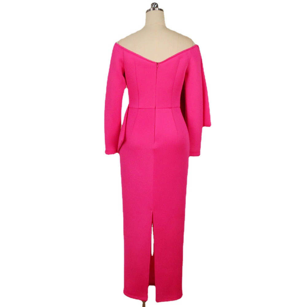 Sexy Deep V Bowknot High Waist Hip Wrap Party S-XXXL Large Women's Dress party dress