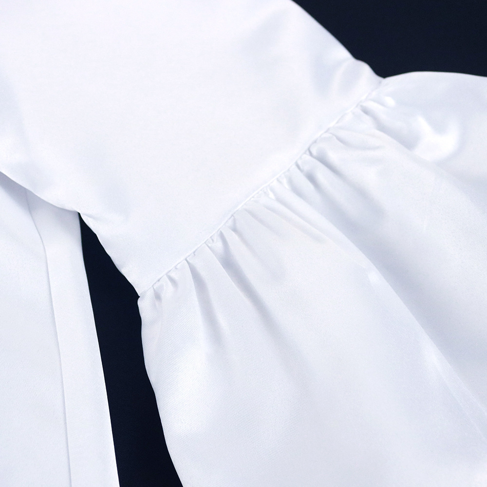 Stand collar flare sleeve button cardigan loose S-3XL oversize women's dress party dresses