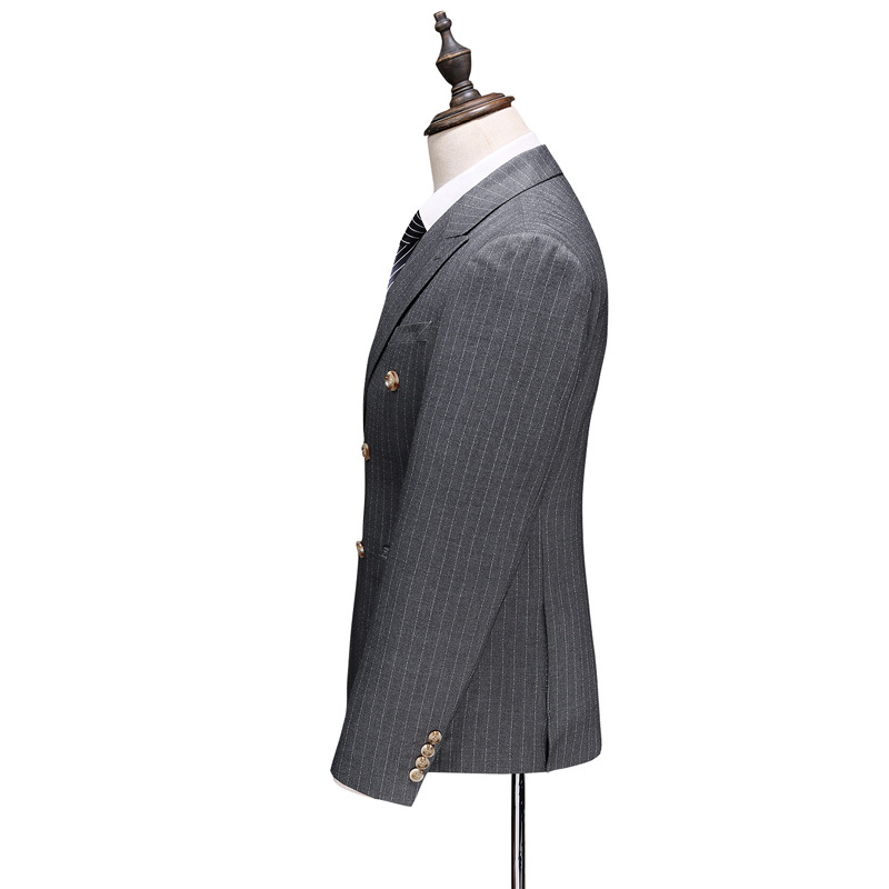 Men's suit foreign trde business coat 3pcs coat trousers and waistcoat 2xl 3xl 54/60