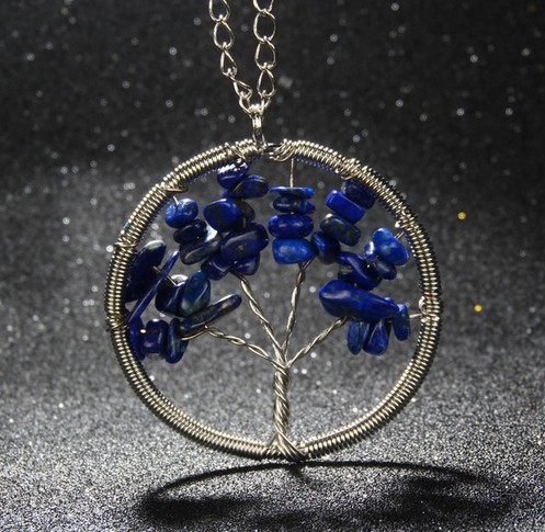 7 Chakra Reiki Tree Of Life Healing Gemstone Charms