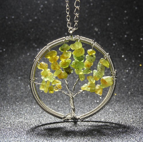 7 Chakra Reiki Tree Of Life Healing Gemstone Charms