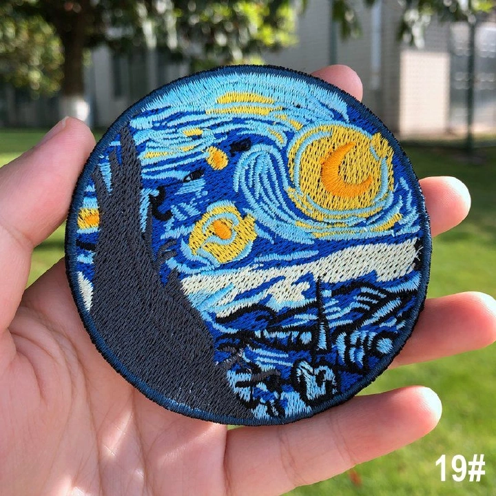 2 pcs Earth's Lungs DIY Mountain for Clothing Explore Iron on Patches on Clothes Cloth Custom Patch