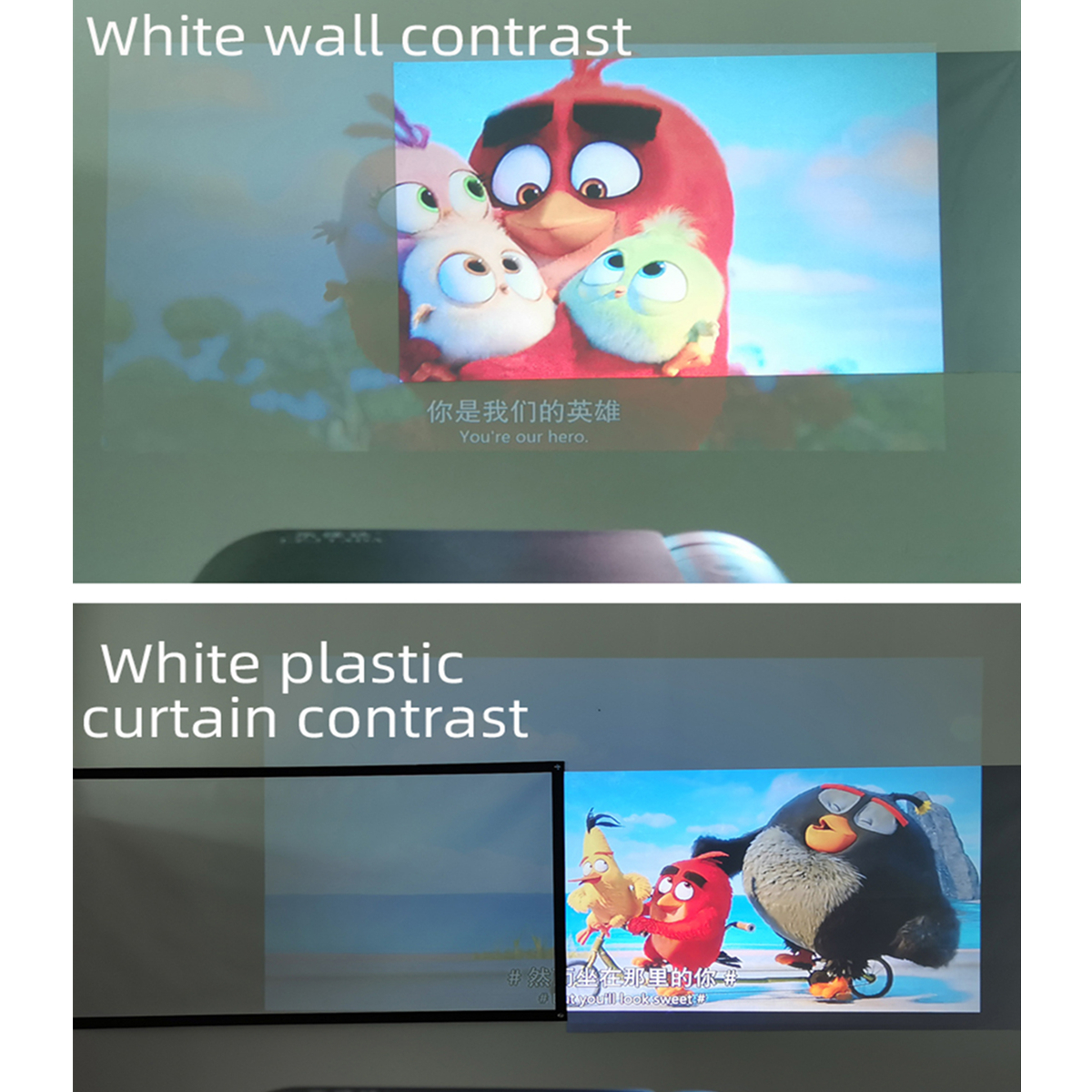 Simple Curtain Anti-Light 60 72 84 100 120 Inches Projection screens Home Outdoor Office Portable 3D HD projector screens