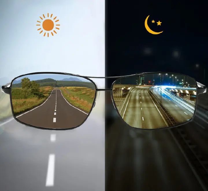 Top Photochromic Sunglasses Men Polarized Chameleon Glasses Driving Goggles Anti-glare Sun Glasses