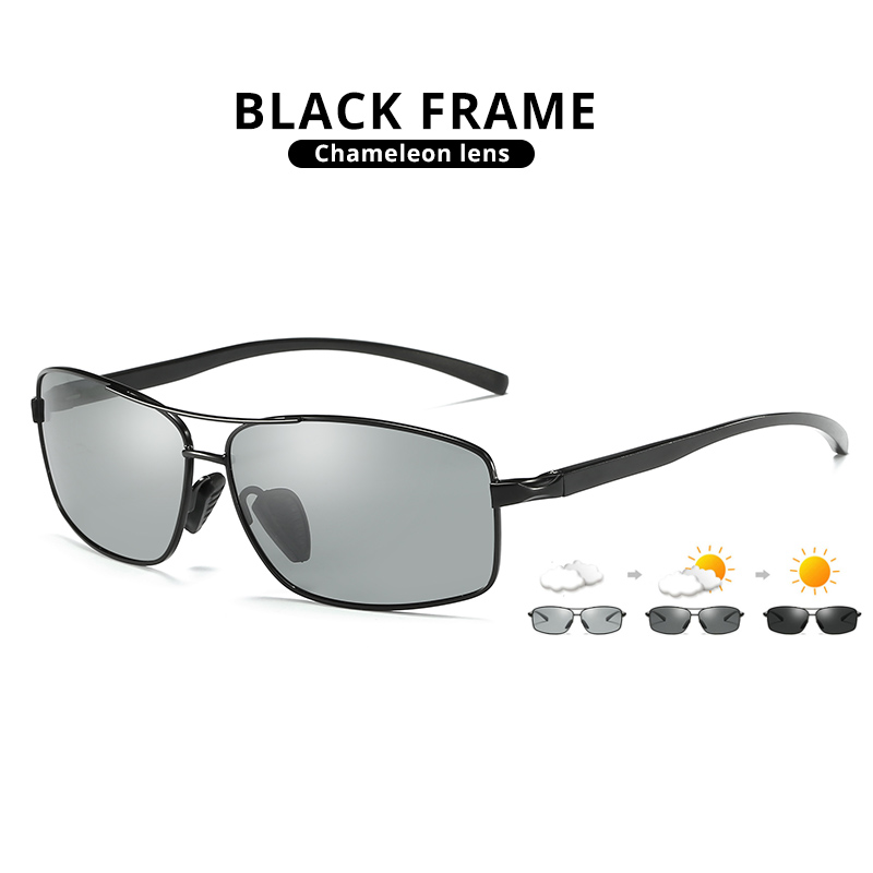 Top Photochromic Sunglasses Men Polarized Chameleon Glasses Driving Goggles Anti-glare Sun Glasses