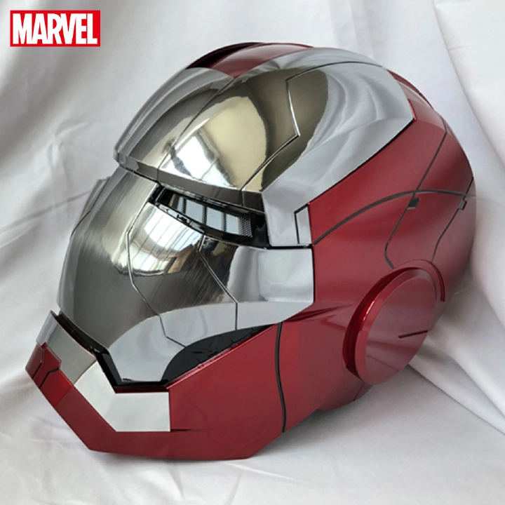 Hasbro Marvel Iron Man MK5 Helmet Voice-activated Deformation Avengers Cosplay Cap Wearable Masks for Halloween Birthday Gift