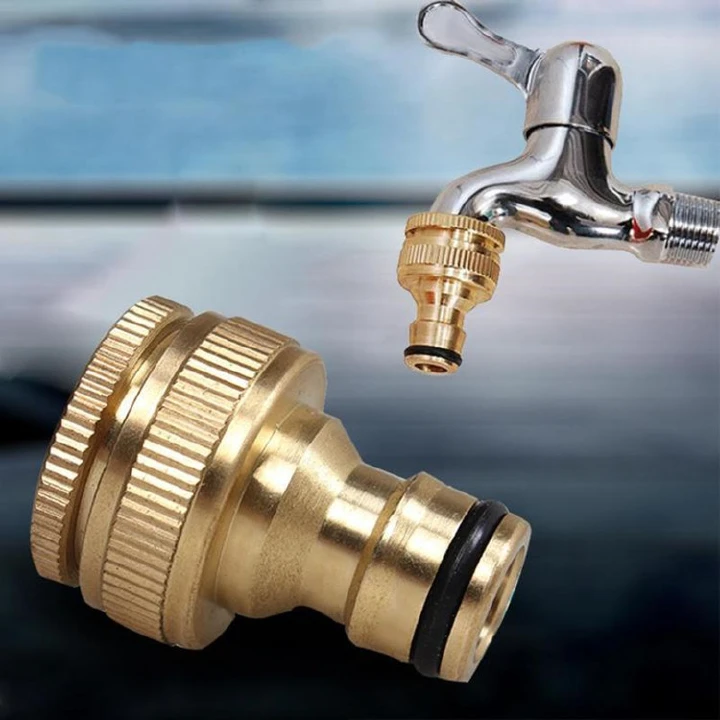 1pc Brass 1/2" 3/4“ 1 Inch Thread Quick Connector Garden Irrigation Connector Faucet Nozzle Adapter Water Gun Joints