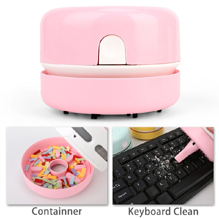 Mini Vacuum Table Vacuum Cleaner Ladybug Dust Cleaner Desktop Coffee Dust Collector for Home Office Desktop Cleaning