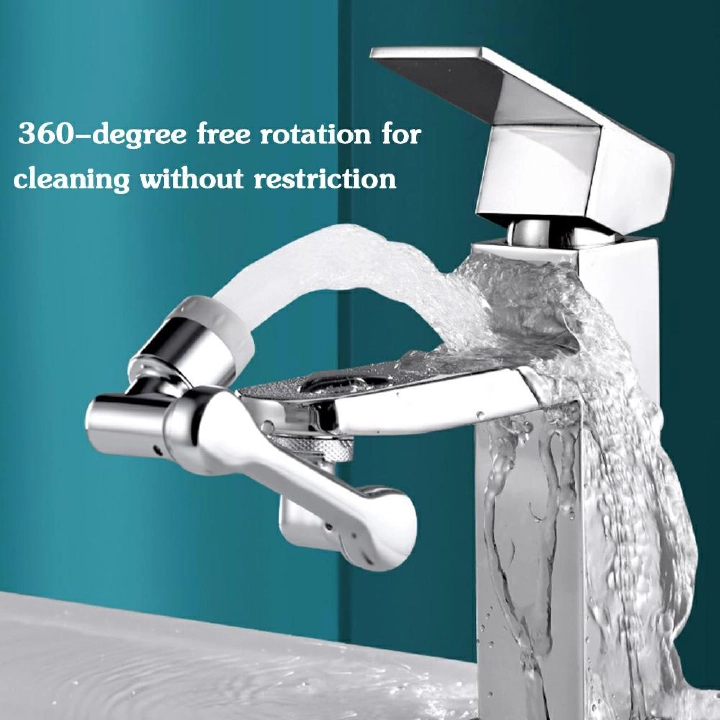 1080 Degree Universal Extension Faucet Washbasin Tap Splash Aerator Splash Filter Faucet Faucet Adaptor Rotary Robot Arm Faucets