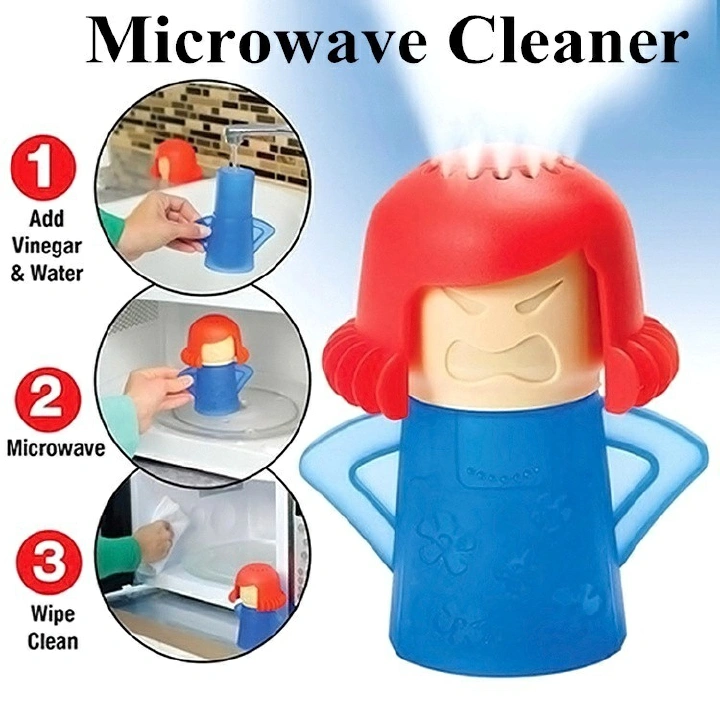 Angry Mama Oven Steam Microwave Cleaner Easily Cleans Microwave Oven Steam Cleaner Appliances Microwave Fridge Cleaning