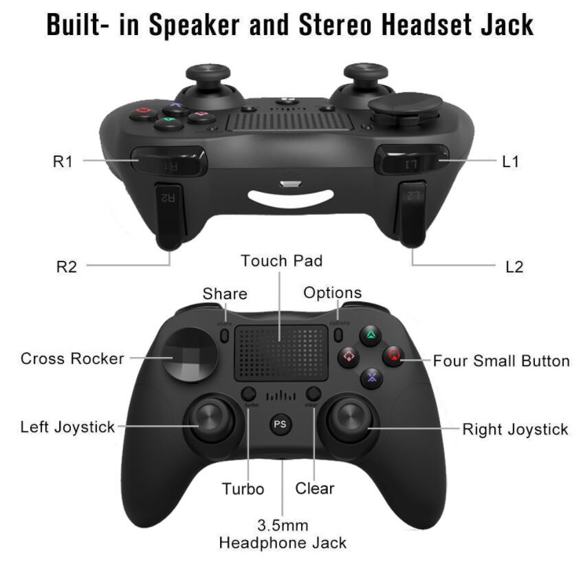 Wireless PS4 Game controller for PC Controller Sony Playstation 4 for DualShock Vibration Gamepads