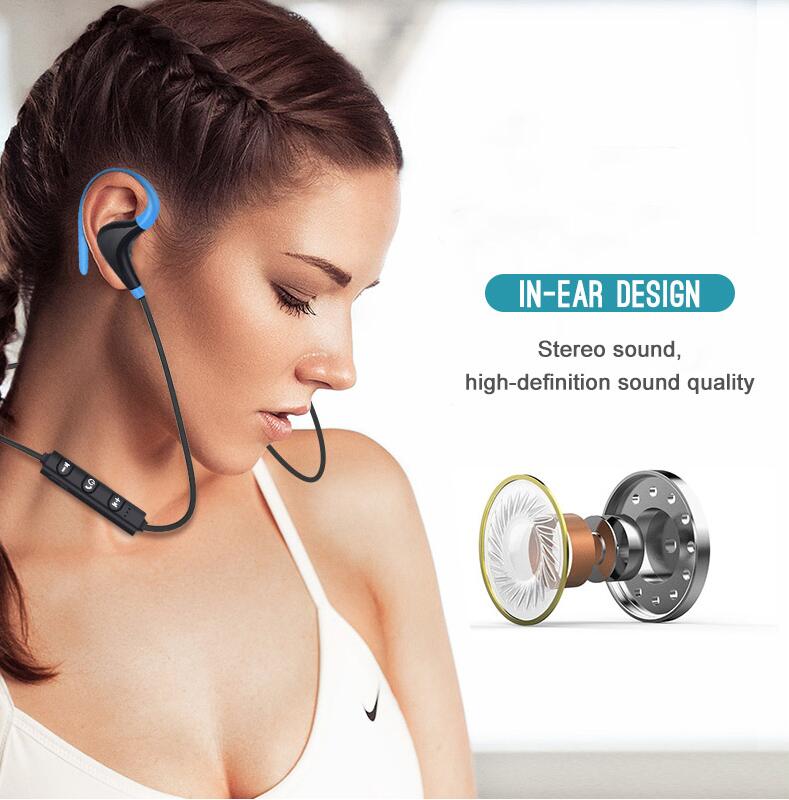 MS Bluetooth Earphones Wireless Earphones headset Sports ear-hook noise reduction phones huawei