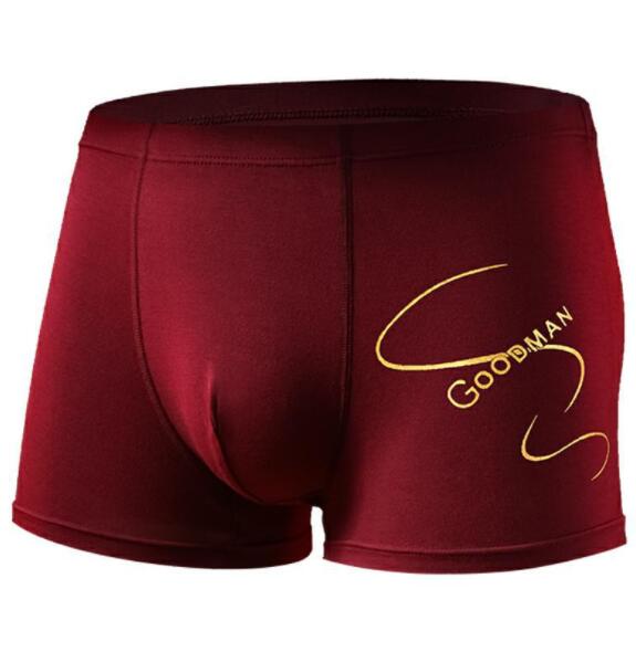 New 4 Pack Men&apos;s Breathable Underwear Sexy MEN Fashion Underwear Boxer Brief Cotton Underwear 4-Pack