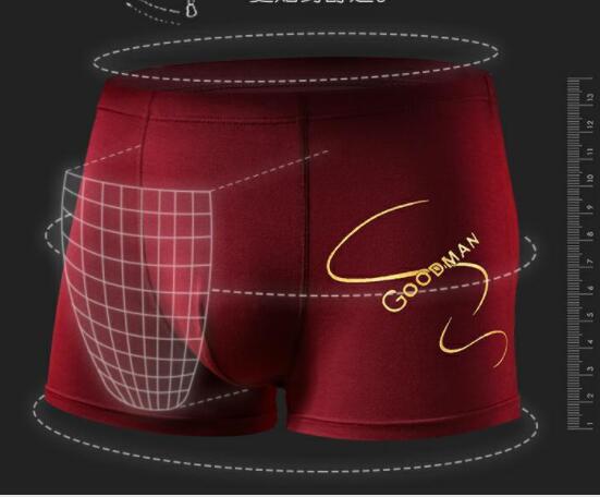 New 4 Pack Men&apos;s Breathable Underwear Sexy MEN Fashion Underwear Boxer Brief Cotton Underwear 4-Pack