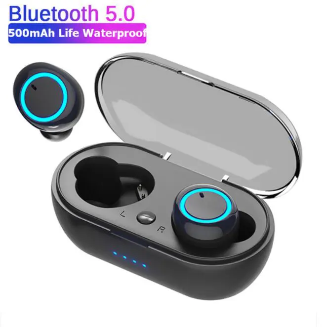 MS TWS Y50 Wireless Earphones Bluetooth Noise Cancelling HIFI Stereo Sport Earbuds  For Smartphones iPhone Xiaomi huawei
