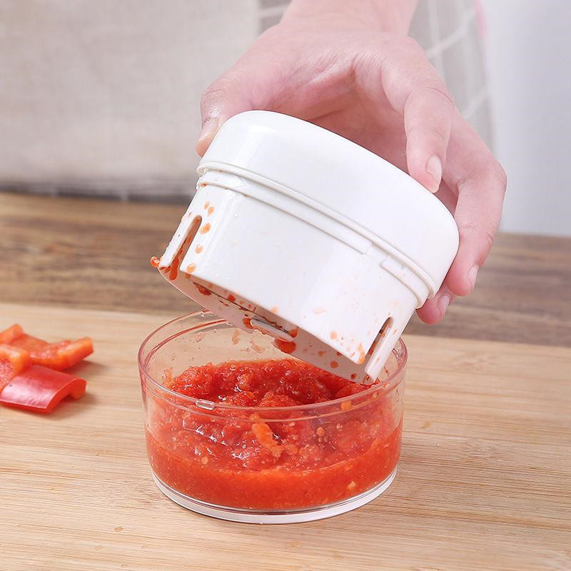 170ml/500ml Mini Kitchen Garlic Press Vegetable Fruit Twist Shredder Meat Chilli  Grinder Go Home