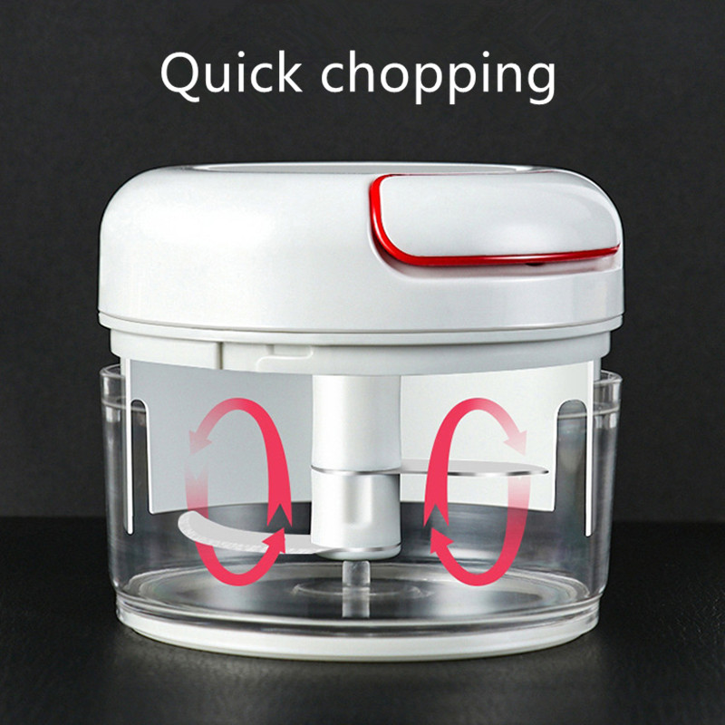 170ml/500ml Mini Kitchen Garlic Press Vegetable Fruit Twist Shredder Meat Chilli  Grinder Go Home