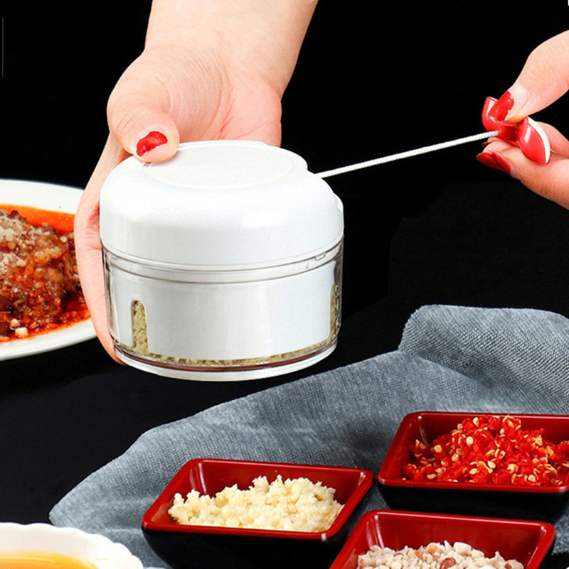 170ml/500ml Mini Kitchen Garlic Press Vegetable Fruit Twist Shredder Meat Chilli  Grinder Go Home