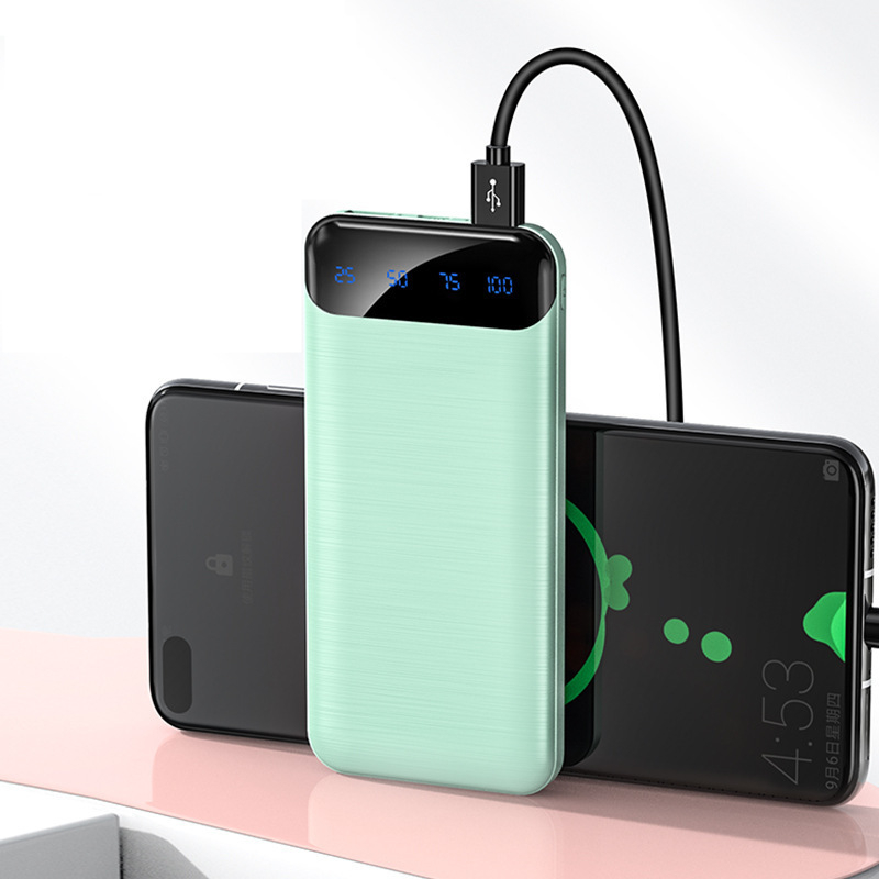 12000mAh Dual USB LCD Powerbank Slim Poverbank Portable Battery Pack Charger For iPhone android