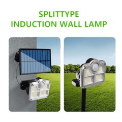 LED Solar Lights Outdoor with Motion Sensor 310° Wide Angle Solar Powered Security Light Solar Flood Lights as picture as picture1 one size