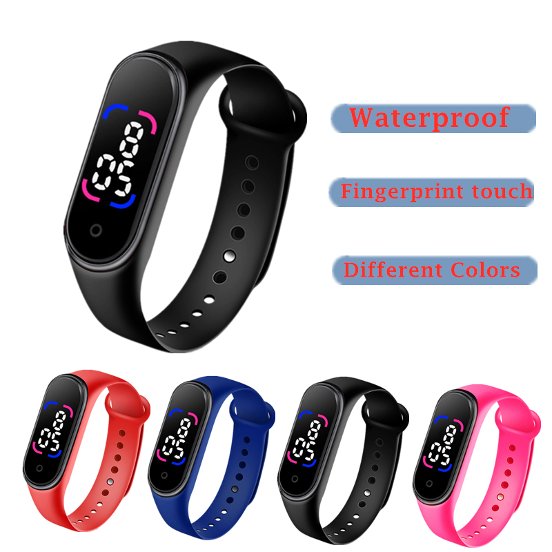 Men Watch Kids Watch Bracelet Led Digital Sport Wrist Watch For Man Woman Kids Electronic Clock