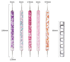 22/42Pcs Nail Art Dotting Brush Manicure Set Polishing Sanding File Dead Skin Nail Polish Remover Tools Decorations Kit
