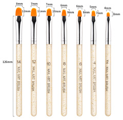 22/42Pcs Nail Art Dotting Brush Manicure Set Polishing Sanding File Dead Skin Nail Polish Remover Tools Decorations Kit