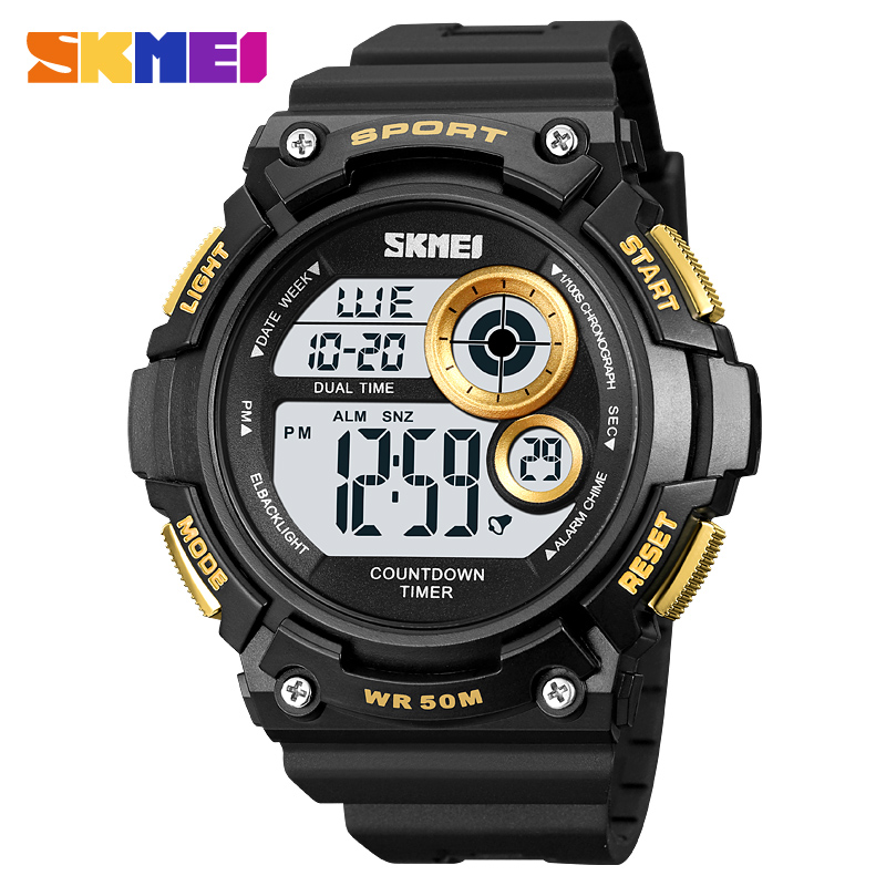 SKMEI Men Military Watches Alarm Clock Male Shock Resistant Waterproof Digital Watch reloj hombre SKMEI Simple Sport watch