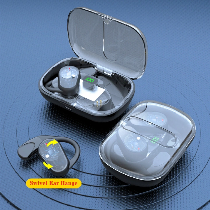 OWS80  Bluetooth  Hanging Ear Earphones Touch Control Operation Wireless Earphones LED Digital Battery Display Hot