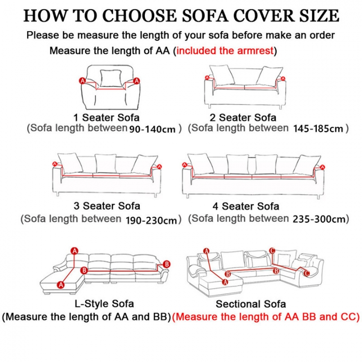 Fully surrounded elastic sofa set four seasons sofa set sofa cushion 1-4 seaters sofa cover