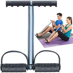 Tummy Trimmer Portable Belly Slimming  Foot Pedal Abdomen Leg Exerciser Elastic Sit Up  Abdomen Gym Black