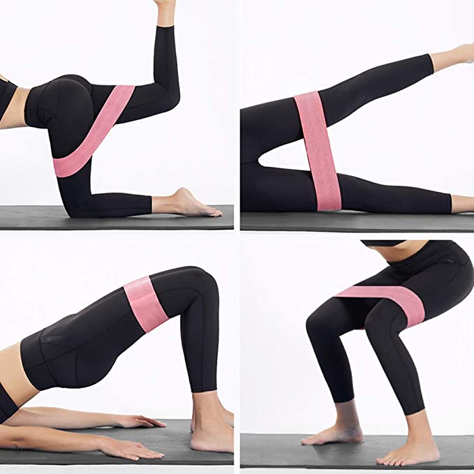 3Pcs Resistance Loop Bands  Home Gym Fitness Exercise Bands for Glute and Hip Exercise,Pilates Yoga