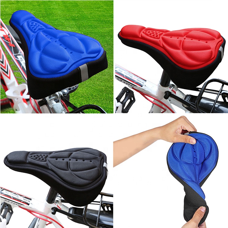 Mountain Bike Cycling 3D Pad Bicycle Soft Saddle Seat Cover Bike Cushion  Bicycle Accessorie