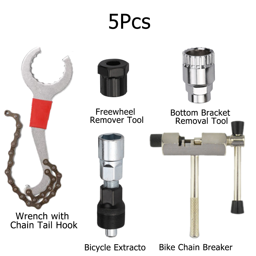 Bicycle Repair Tool Chain Crank Wheel Extractor Cycling Pedal Remover Puller Tool  Bike Axle Remover