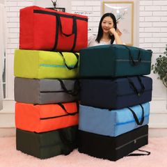 Home Storage Bag Clothes Blanket Quilt Closet Sweater Organizer Box Large Capacity Store Contaiiner 2pcs（Random color）-80*45*28cm