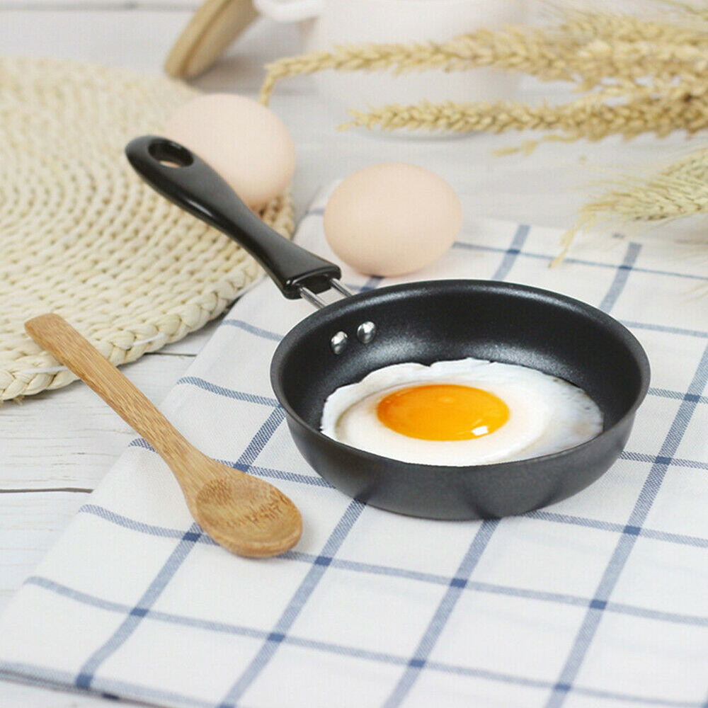 One Egg Small Mini 12cm Frying Pan Frypan Fry Pan Non Stick Pendeford Skillet, Long Handle
