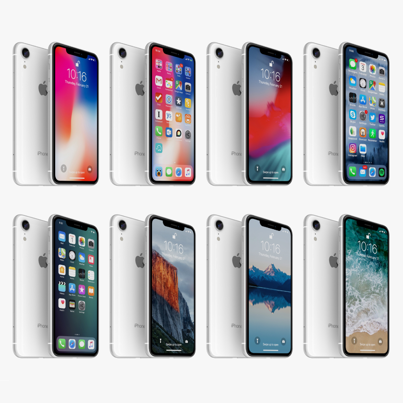 Refurbished iphone XR 128G+3G 12MP 6.1 inch smart mobile without Face ID unlock Original iPhone XR