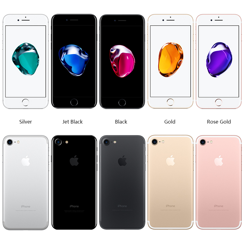Refurbished Apple iPhone 7 32G/128G256G+2G with Fingerprint 12MP iphone 7 4.7&apos;&apos; Unlock +100%Original