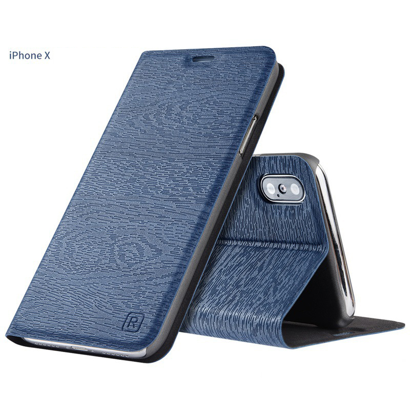 Magnetic Leather Flip Book Wallet Cover For iPhone 5 5s 6 6s 7 8 plus X XR Card Holder Stand Cover