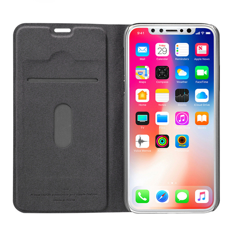 Magnetic Leather Flip Book Wallet Cover For iPhone 5 5s 6 6s 7 8 plus X XR Card Holder Stand Cover